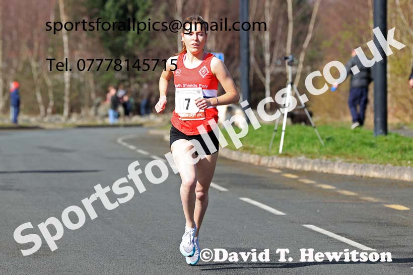 Senior womens 2024 Elswick Harriers Good Friday Relays, Newburn, Newcastle Upon Tyne  Photo: David T. Hewitson/Sports for All Pics